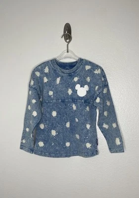 Spirit Jersey Walt Disney Mikey Blue Long Sleeve T Shirt Size Boys 5/6 - Image 1 of 4