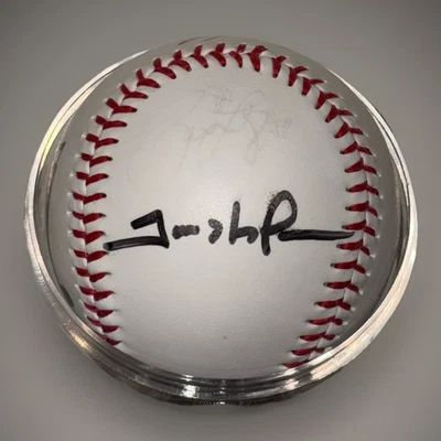 Trevor Hoffman Signed Padres Baseball Branch Rickey Award 2008 + Brad Lidge RARE - Image 1 of 4