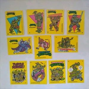 Topps Teenage Mutant Ninja Turtles 1989 Trading Sticker Set TMNT Komplett Set - Bild 1 von 8