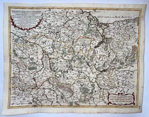 BRANDEBURG GERMANY 1687 GIACOMO DE ROSSI-CANTELLI DA VIGNOLA LARGE ANTIQUE MAP - Picture 1 of 20
