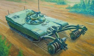 Trumpeter 1/35 M1 PANTHER Ⅱ MINECLEARING TANK Plastic Model Armor Kit - 00346 - Picture 1 of 3