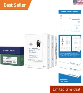 Umweltfreundlicher 110 Pfund weißer Karton, 600 Blatt, perfekt für Geschäft & Handwerk - Bild 1 von 9