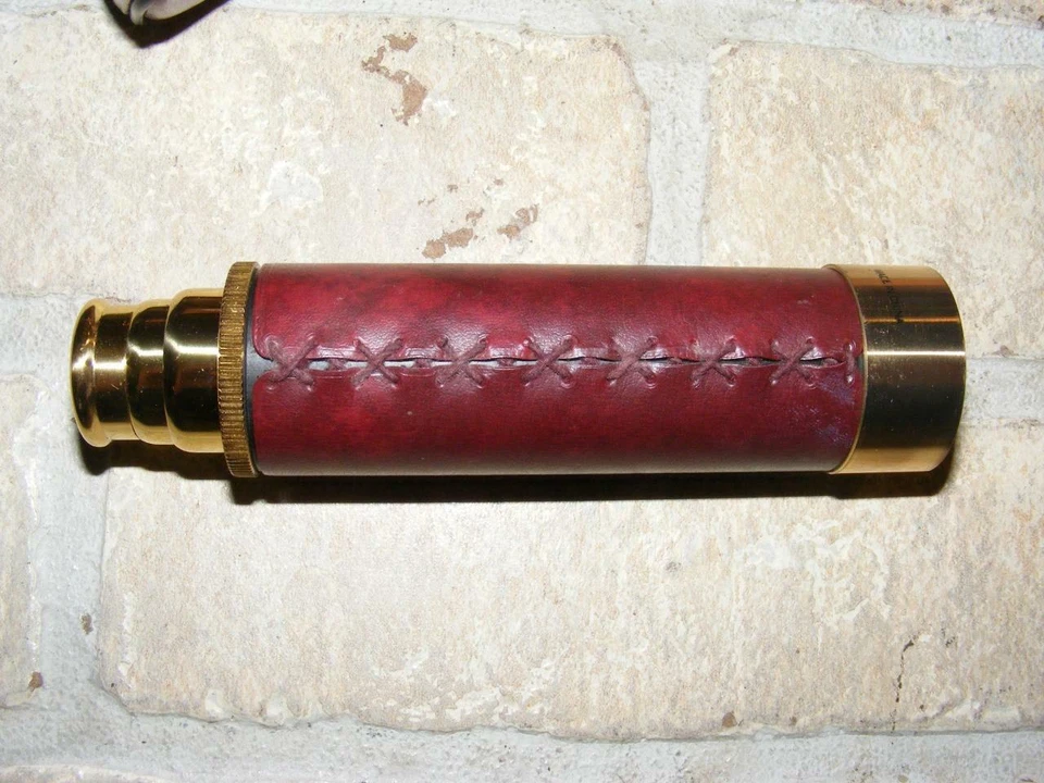 Used BSA Terrestrial Telescope 10-30x30 zoom Faux Leather & brass in box & case - Image 1 of 1