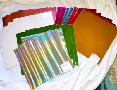 25 sheets Bazzill Basics Paper Foil Cardstock 12"X12"Silver - Image 1 of 4