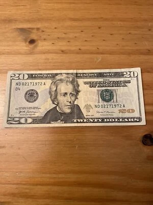 Birthday Note Fancy Serial Number- ND02171972A -February 17th, 1972 - Image 1 of 2