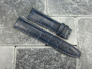 20mm Cinturino IN Pelle Blu Navy Iwc Portoghese per Pilota Piccolo Corti S