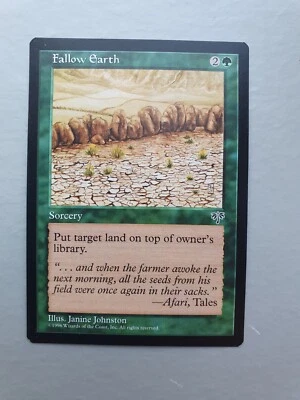 Fallow Earth, MTG Mirage (1996) Uncommon Green Sorcery NM - Image 1 of 2