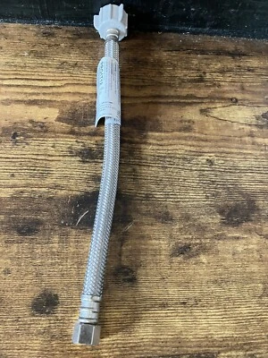 Fluidmaster PRO1T12 12 дюймов разъем для унитаза, компрессионный 3/8 дюйма X 7/8 дюйма шариковый кран - Изображение 1 из 3