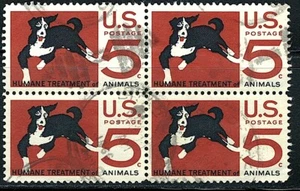 US Block of 4 SON Cancel stamp Scott# 1307, (used) - Picture 1 of 1