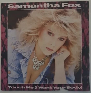 SAMANTHA FOX Autogramm Autograph signiert signed TOUCH ME Vinyl Single Original - Bild 1 von 4