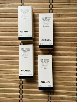 Chanel Les Beiges Healthy Glow Foundation 20, 21, 22, 30, 40, 50 new&boxed - Image 1 of 3