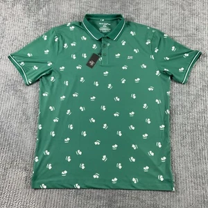 Random Golf Club Polo Mens XXL Golf Cart Tech All Over Print Performance Stretch - Picture 1 of 12