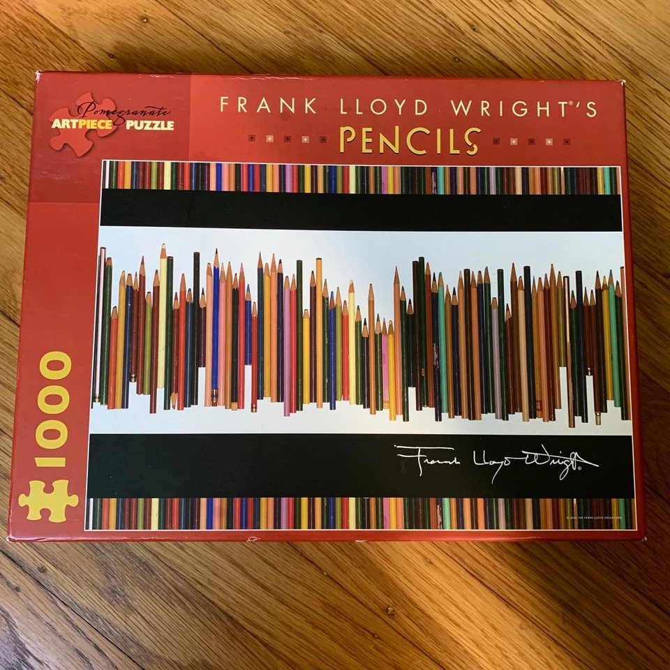 Pomegranate Frank Lloyd Wright PENCILS Jigsaw Puzzle 20" x 29"- OUT OF PRINT - Image 1 of 1