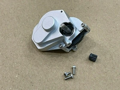 Aluminum Transmission Gearbox With HD Steel Gear Axial SCX24 Silver  - Image 1 of 4