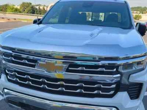 Chrome AeroSkin Hood Protector Bug Shield Deflector for 2019-2024 Silverado 1500 - Picture 1 of 7