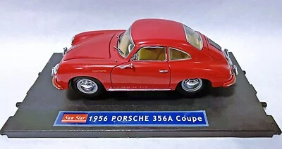(Vintage) Sunstar '56 Red Porsche 356A 1500 Carrera Coupe 1:18 Die Cast-No Box - Image 1 of 4