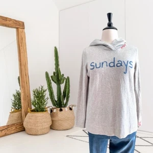 Sundance Kapuzenpullover Damen L Sundays Wollmischung genähte Details grau - Bild 1 von 11