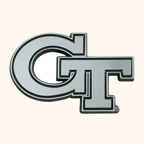 Fanmats NCAA Georgia Tech Yellow Jackets Diecast 3D Chrome Emblem Car Truck RV Cover