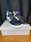 Nike Air Force 1 React Mid Dq1872-001 Mens Black Purple Sneaker Shoes Size 11.5