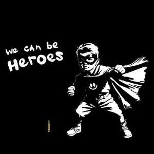 Chris Boyle 'We can be Heroes' Bowie Pop Art Print 61 x 61 cm 1/100 - Picture 1 of 2