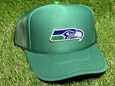 Seattle Seahawks Throwback Modern Mashup Logo | Kelly Foam Trucker Hat | 🏈NFL🏈