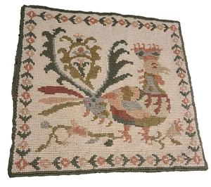 Alter Woll Nadelkissenbezug Pfau Athen Griechenland Nat. Wohlfahrts Org 11x12 - Bild 1 von 12