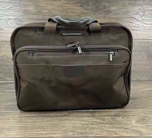 Briggs & Riley Brief Bag Brown 16” Expandable Laptop Work Carry On KB302X-18 - Picture 1 of 19