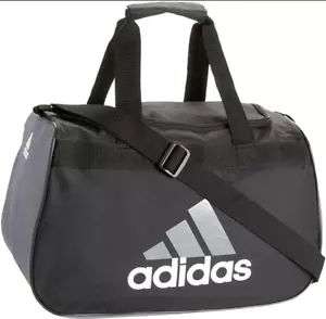 adidas Diablo Small Duffel Bag - Black Onix Gray White - Picture 1 of 3