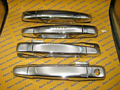 Chevrolet GMC Cadillac Chrome Door Handle Set of 4 Doors Genuine OEM 2007-2013 - Image 1 of 4