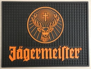 JAGERMEISTER BAR SPILL MAT RUBBER COASTER NEW - Picture 1 of 2