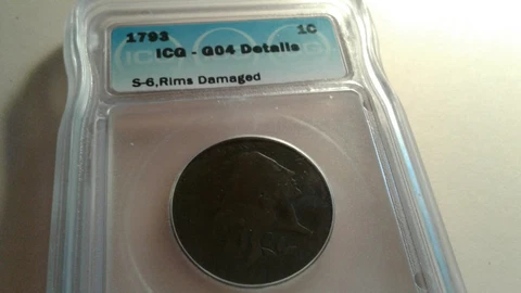 1793 Flowing Hair Large Cent - ICG G 04 Cover