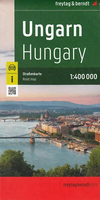 Ungarn Autokarte 1:400000 Straßenkarte von freytag & berndt - Bild 1 von 2