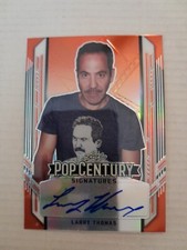 Larry Thomas /5 Prismatic Orange Autograph Card 2021 Leaf Pop Century Seinfeld