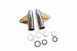 1969 1970 1971 SUZUKI T500 FRONT FORK HEADLIGHT EARS BRACKETS SET S9 *AH13 - Picture 1 of 6