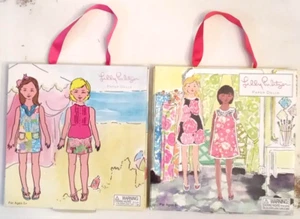 Lilly Pulitzer Paper Doll LOT of 2 ** PARTIAL SETS ** Replacement Pieces Parts - Picture 1 of 9