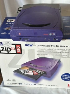 LECTEUR IOMEGA ZIP CD USB ZIP CD 650 dans sa boîte avec cordon d'alimentation - Photo 1/7