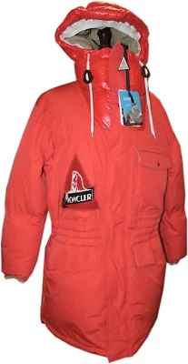 PARKA MONCLER DEDION GIUBBOTTO PARCHE Plumón Rojo Hombre Chaqueta Talla 6- XXL $2400 2XL Foto 1 de 4
