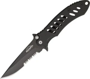 Remington Sportsman FAST Linerlock Black Folding 440 Serrated Pocket Knife 18219 - Picture 1 of 1