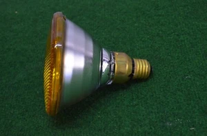 ANCIENNE AMPOULE LAMPE PHILIPS 220 V 80 W COULEUR JAUNE DISCO PAR 38 RAMPE BAL - Imagen 1 de 3