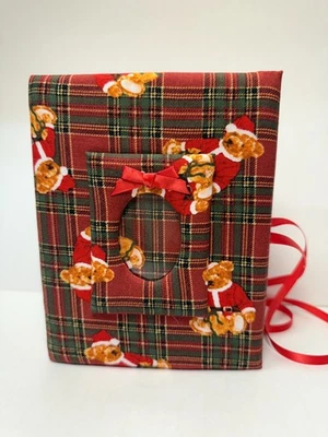 Christmas Teddy Bear Photo Album - Holds 100 4x6 Photos - 7 x 5 inches - Image 1 of 4