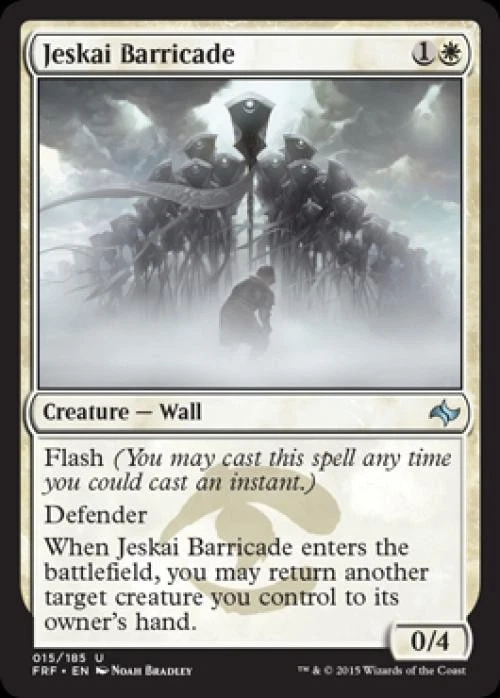 Jeskai Barricade -Foil Light Play MTG Fate Reforged - Image 1 of 1