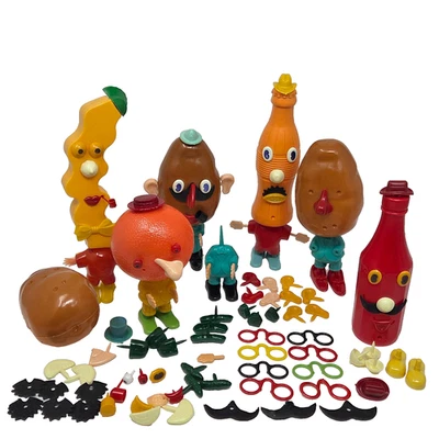 VINTAGE HASBRO MR CABEÇA DE BATATA FRITA OSCAR LARANJA REFRIGERANTE POP + LOTE EXTRAS - Imagem 1 de 4