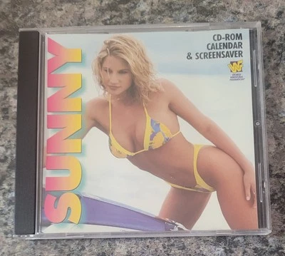 WWF WWE Vintage SUNNY CD-ROM Calendar & Screensaver 1996 Windows 95 Rare - Image 1 of 4