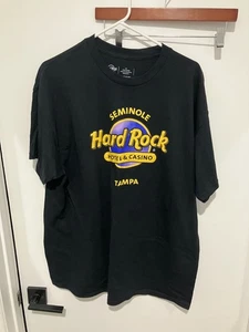Hard Rock Hotel & Casino Seminole Tampa T-Shirt, Nero, Taglia XL - Foto 1 di 3