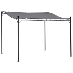 10' x 10' Steel Outdoor Pergola Gazebo Patio Canopy Backyard Pool Deck Garden - Picture 1 of 11