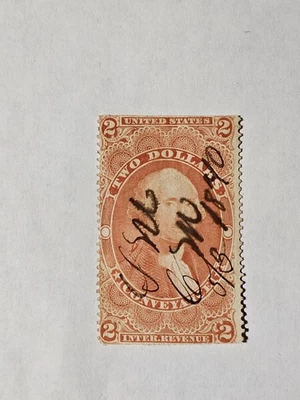 US REVENUE STAMP #R66b  $1 conveyance FINE-VERY FINE, XTREMILY RARE CV=5500 - Image 1 of 2