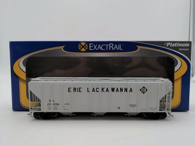 ExactRail EP-80174-3 HO Scale Erie Lackawanna Grain Hopper Car #20059 LN/Box - Image 1 of 4