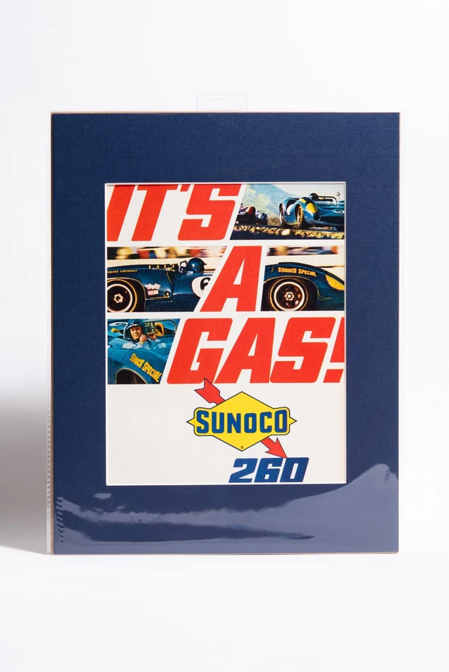 Vintage Matted Sunoco 260 Ad Racing Hot Rod Magazine 1967 - Image 1 of 1