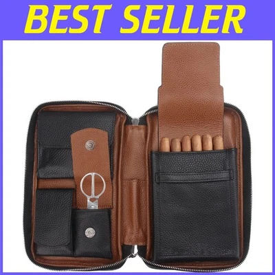 Travel-Friendly Cigar Case Box for Husband, Holds 5-6 Cigars - Image 1 of 4