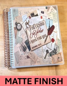 MATTE Quote "the Plans I have for U" Cover Set 4 use w/ Erin Condren Planner~ - Picture 1 of 7